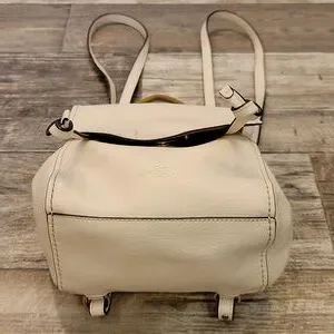 Coach | Bags | Coach Cream Leather Mini Derby Backpack 